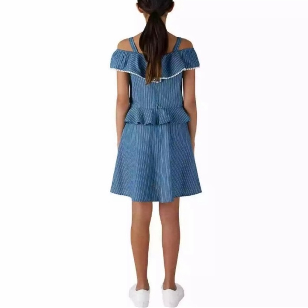 BCBGirls Cold Shoulder Ruffle Dress - Picture 4 of 9